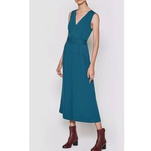 NWT Joie Adessa V- Neck Sleeveless Wide- Leg Belted Jumpsuit Size 4